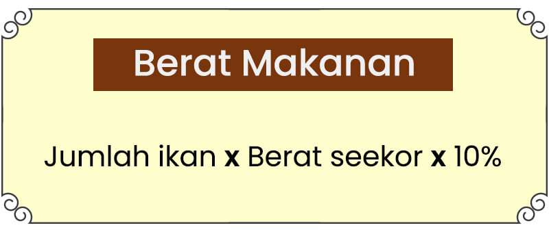 ternak ikan tilapia di rumah berat makanan
